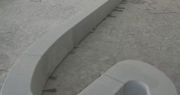 汕头 花岗岩整石坐凳拼装