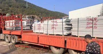 汕头 芝麻灰花岗岩光面毛板出货日常