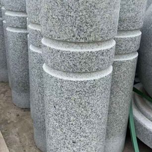 汕头 芝麻白花岗岩挡车柱、隔离柱多少钱