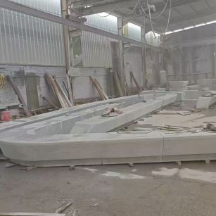 汕头 花岗岩整石坐凳拼装