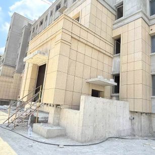 汕头 黄金麻干挂，工地实拍