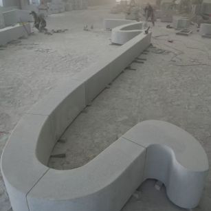 汕头 花岗岩整石坐凳拼装