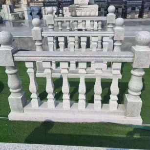 汕头 别墅石材栏杆特写