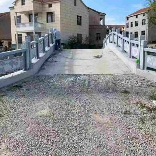 汕头 芝麻灰花岗岩桥栏杆