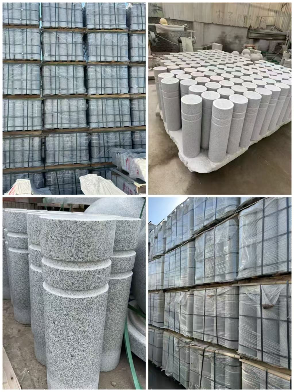 汕头 芝麻白花岗岩挡车柱、隔离柱多少钱