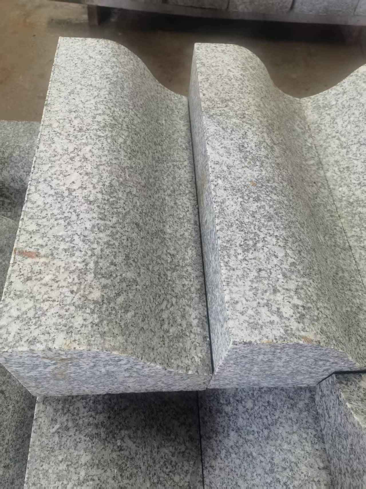 汕头芙蓉白S型拉丝面路沿石